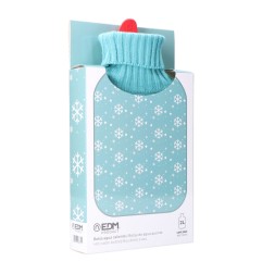 Bolsa de agua caliente 2 l modelo azul copos blancos