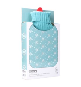 Bolsa de agua caliente 2 l modelo azul copos blancos