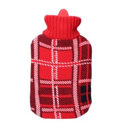 Bolsa de agua caliente 2 l modelo clásico escoces rojo