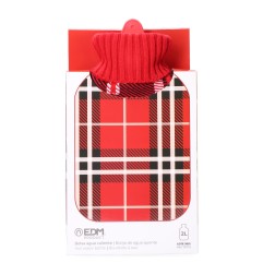 Bolsa de agua caliente 2 l modelo clásico escoces rojo