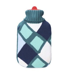 Bolsa de agua caliente 2 l modelo cuadros de colores marinos