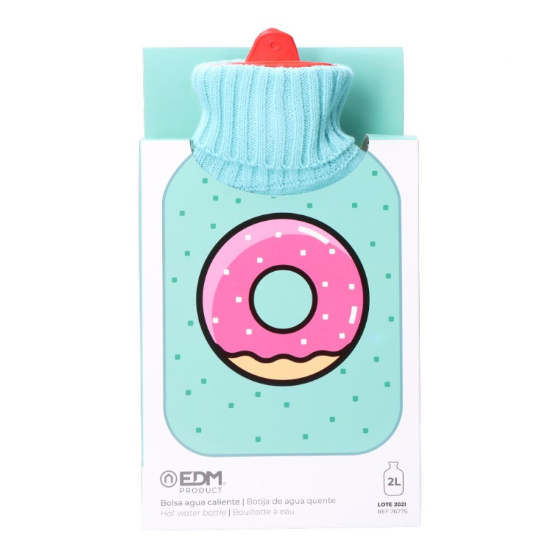 Bolsa de agua caliente 2 l modelo donut glaseado