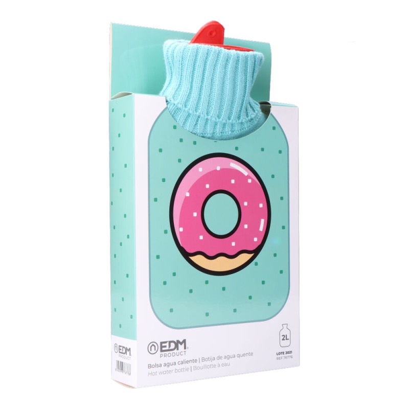 Bolsa de agua caliente 2 l modelo donut glaseado