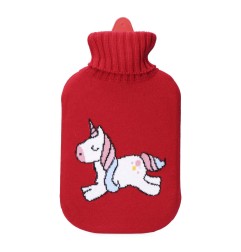 Bolsa de agua caliente 2 l modelo roja unicornio