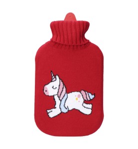 Bolsa de agua caliente 2 l modelo roja unicornio
