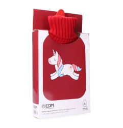 Bolsa de agua caliente 2 l modelo roja unicornio