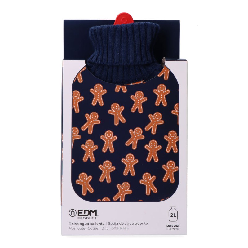 Bolsa de agua caliente 2 l modelo gingerbread man