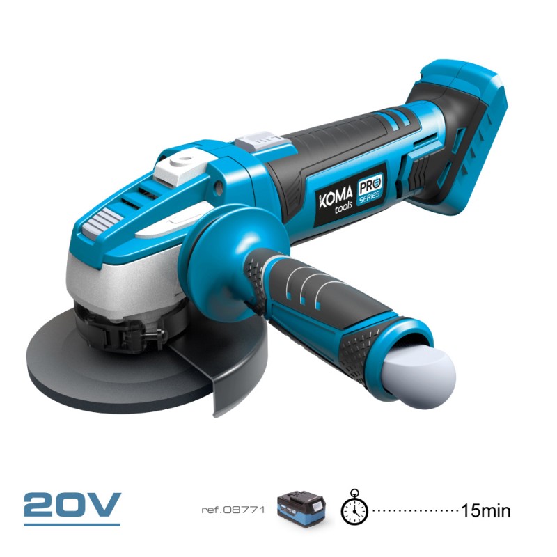 Amoladora 20 v (sin batería ni cargador) ø115 mm 28,9 x 23,9 cm