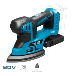 Lijadora tipo mouse 20 v (sin batería ni cargador) 20,4 x 15,5 cm