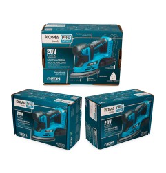 Lijadora tipo mouse 20 v (sin batería ni cargador) 20,4 x 15,5 cm