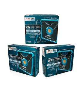 Foco proyector led 20w 1800 lm (sin batería ni cargador) 22,8 x 7 x 22,8 cm