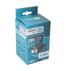 Bateria li-ion 20 v 4.0 ah 11,8 x 7,4 x 6,7 cm