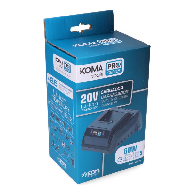Cargador de bateria 20 v 60 w