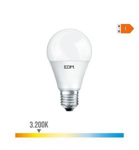 Bombilla standard led e27 17 w 1800 lm 3200 k luz calida ø6,5 x 12,5 cm