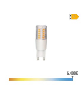 Bombilla g9 led 5.5w 700 lm 6400 k luz fria base ceramica ø18 x 54 mm
