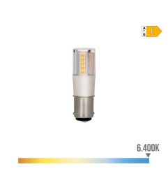 Bombilla bayoneta led b15d 5,5 w 700lm 6400k luz fria ø17 x 57 mm