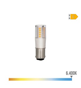 Bombilla bayoneta led b15d 5,5 w 700lm 6400k luz fria ø17 x 57 mm