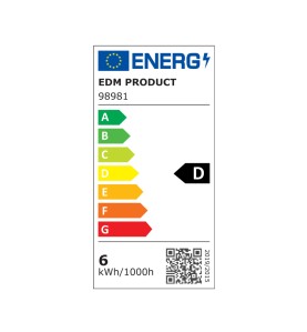 Bombilla lineal led 78mm r7s 5.5w 800lm 6400k luz fria ø1,6x7,8cm edm