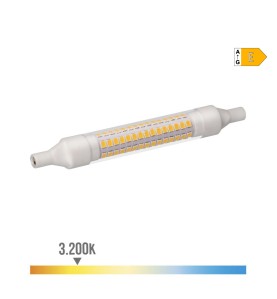 Bombilla lineal led 118mm r7s 9w 1150lm 3000k luz calida 118xø16mm edm