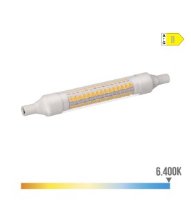 Bombilla lineal led 118mm r7s 9w 1280lm 6400k luz fria ø1,6x11,8cm edm