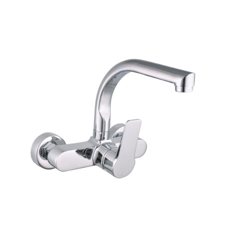 Grifo monomando de cocina caño bajo empotrado serie altea