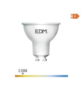 Bombilla dicroica led gu10 8 w 710 lm 3200 k luz calida 120° ø5 x 5,5 cm