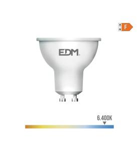 Bombilla dicroica led gu10 8 w 710 lm 6400 k luz fria 120° ø5 x 5,5 cm