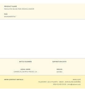 Muelle de salida para deshollinador