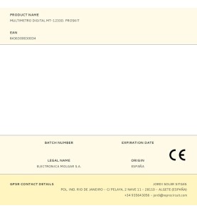 Multimetro digital mt-1233d. proskit