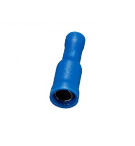 Terminal cilindrico ø4 mm hembra aislado, bolsa 100 unid.