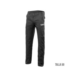 Pantalon largo negro talla-xxl serigrafiado