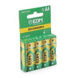 Pila recargable eco-series aa - hr6 2600 ma, ø14,5 x 50,5 mm, 4 uds