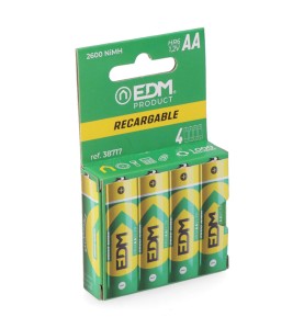 Pila recargable eco-series aa - hr6 2600 ma, ø14,5 x 50,5 mm, 4 uds