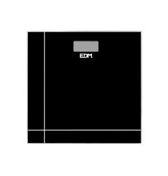 Bascula de baño digital negra, máximo 180 kg