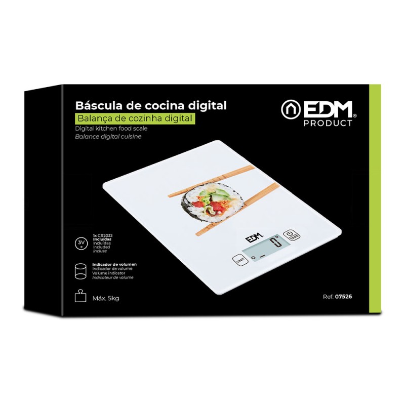 Báscula electronica de cocina, máximo 5 kg mod 1
