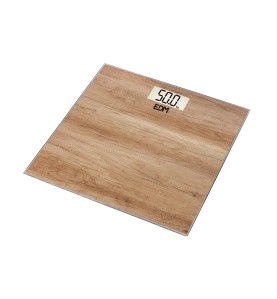 Bascula de baño digital efecto madera, máximo 180 kg
