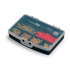 Organizador de compartimento con tapa 7 divisiones fijas 17,5 x 12,2 x 3 cm