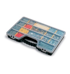 Organizador de compartimento con tapa hasta 20 divisiones: 5 fijas + 15 divisores removibles 51 x 33 x 6 cm