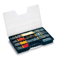 Organizador de compartimento con tapa hasta 20 divisiones: 5 fijas + 15 divisores removibles 51 x 33 x 6 cm