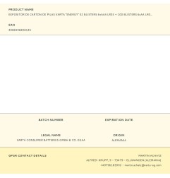 Expositor de carton de pilas varta "energy" 52 blisters 6xaaa lr03 + 100 blisters 6xaa lr06 varta 40x40x148cm