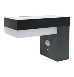 Aplique solar con detector max 600lm 3200k 10x16,5x13cm edm