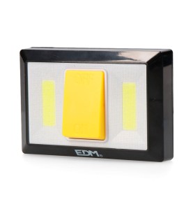 Linterna 2 leds 200 lumens con base imantada y adhesiva 4xaaa (pilas incluidas) edm