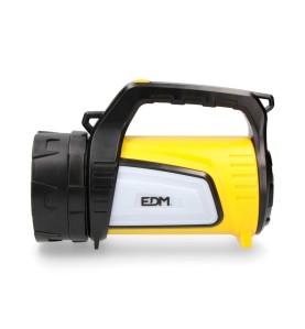 Linterna de cañón multifuncion. luz principal 10w 350lm + lateral 3w 100lm + lateral rojo 3w 20 lm y power bank