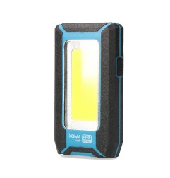 Linterna led cob 8w 500lm profesional. recargable con usb. con gancho + iman funcion power bank. incluye cable de carga. kom ...
