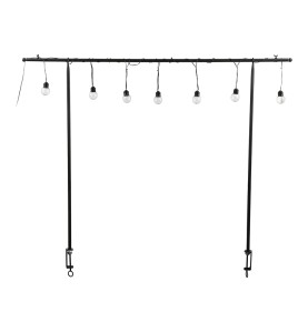 Guirnalda solar con soporte para mesa con 10 bombillas de led blanco cálido