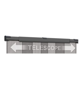 Mosquitera cortina telescopica antracita ancho telescópico de 105 a 130x250cm