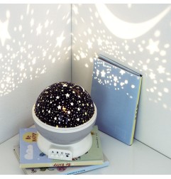 Luz nocturna decorativa led proyeccion estrellas