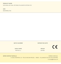 Descarga wc dual de doble pulsador sistema eco