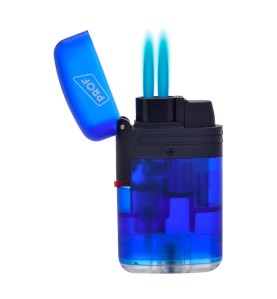 Encendedor storm doble llama transparente colores surtidos