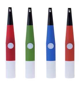 Encendedor multichispa 23,7x3,3x2,7cm colores surtidos funciona con 2xaa (incluidas) euro/u